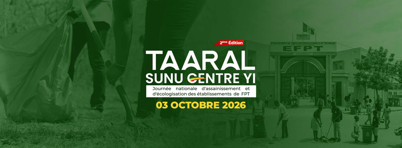 Affiche de la Journée nationale de l’assainissement et de l’écologisation des établissements de FPT